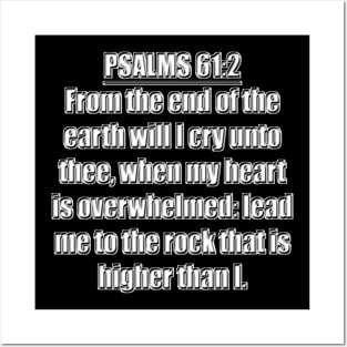 Psalm 61:2 KJV Bible Verse Posters and Art